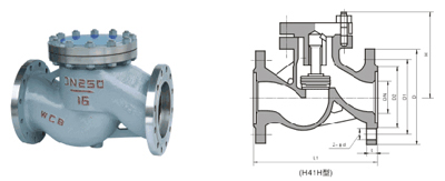 H41W卧式止回阀